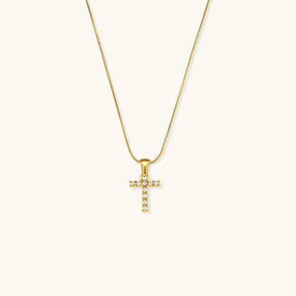 Pearl Necklace with Initial Letter - Colette