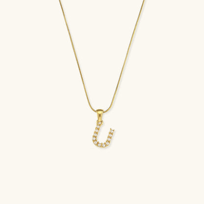 Pearl Necklace with Initial Letter - Colette