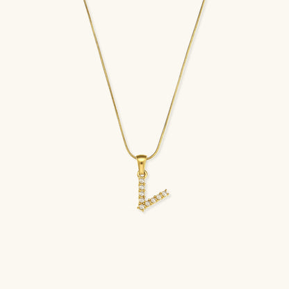Pearl Necklace with Initial Letter - Colette