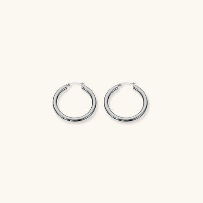 Wide Gold Hoops