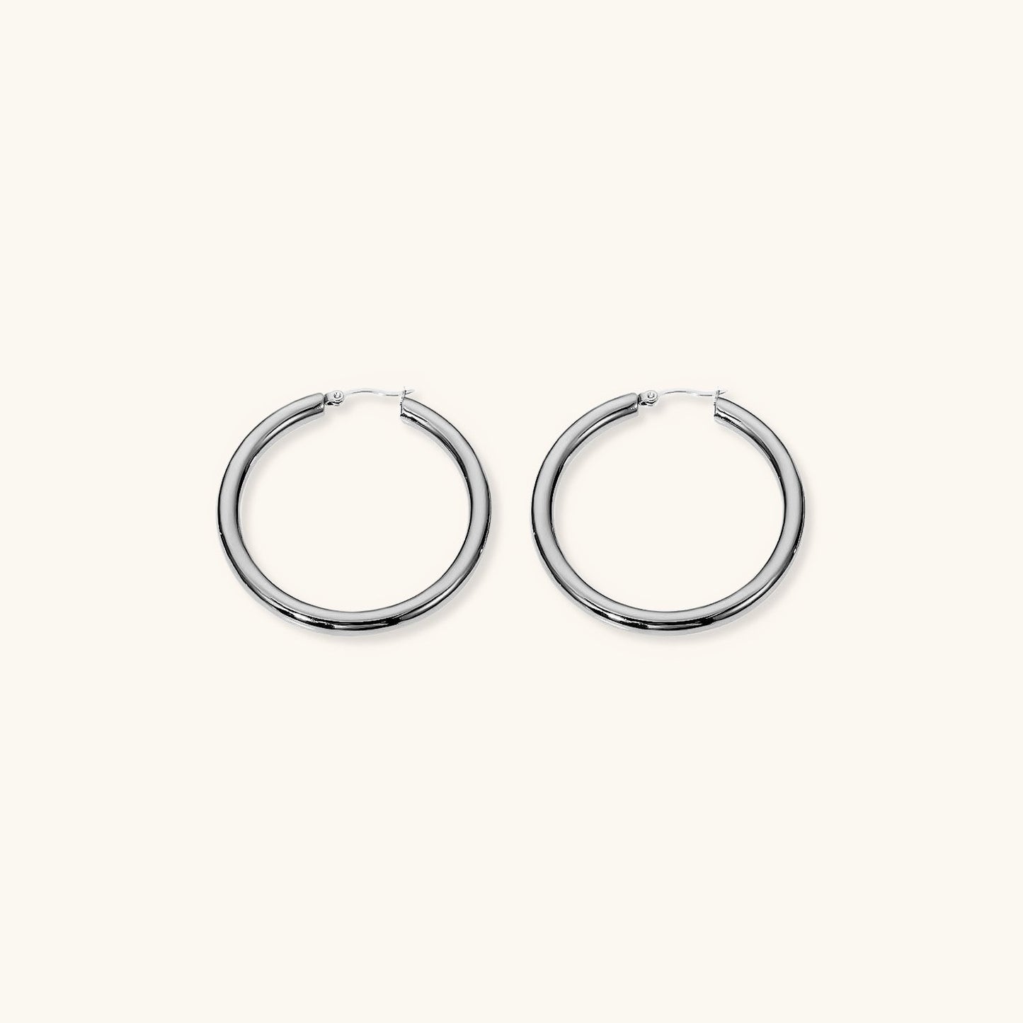 Wide Gold Hoops