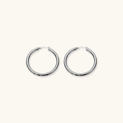 Wide Gold Hoops