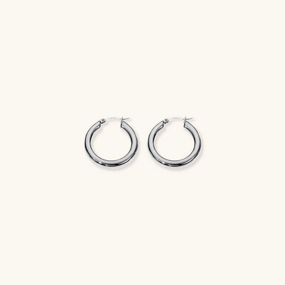 Wide Gold Hoops