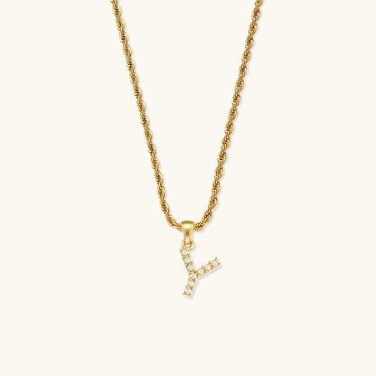 Pearl Necklace with Initial - Elodie