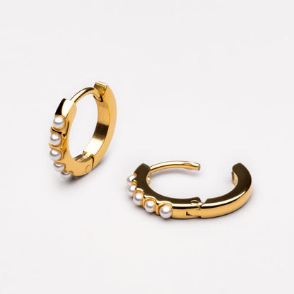 Mini Beaded Hoop Earrings