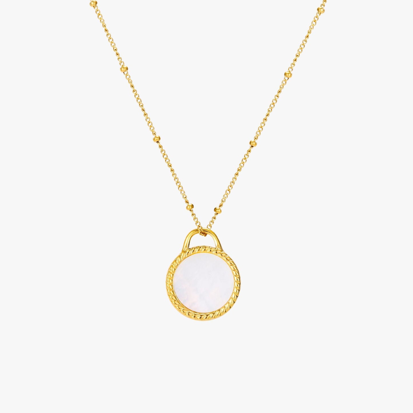 Mother-of-Pearl Pendant Necklace