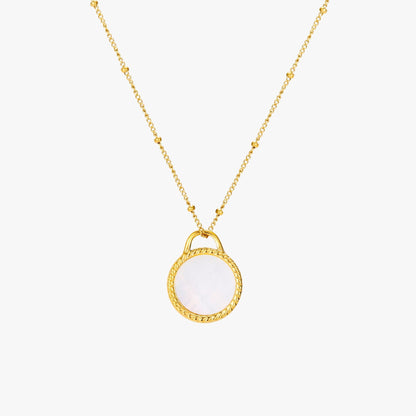 Mother-of-Pearl Pendant Necklace