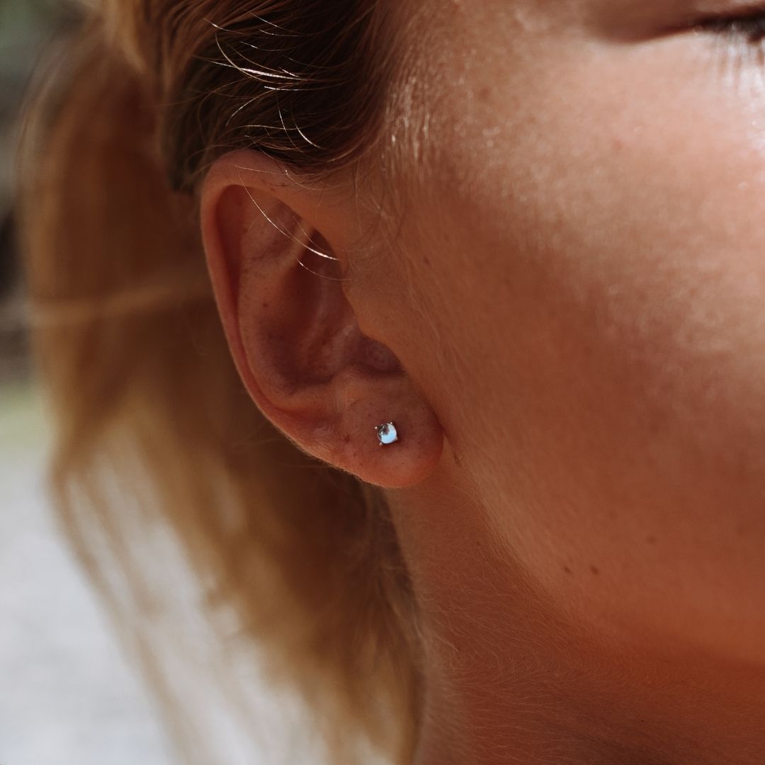 Ocean Pearl Hoop Earrings